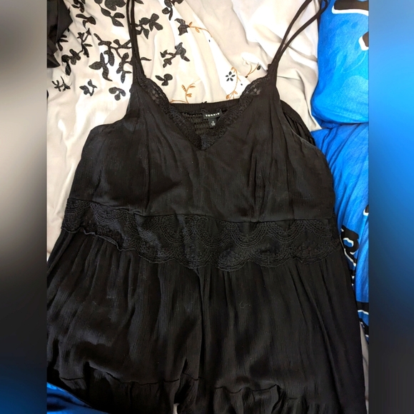 Torrid lace gauze peplum tank - Picture 2 of 2